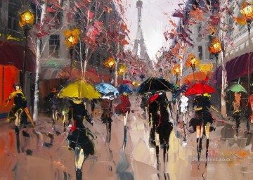 Impresionismo Painting - Kal Gajoum Paris 25 con espátula